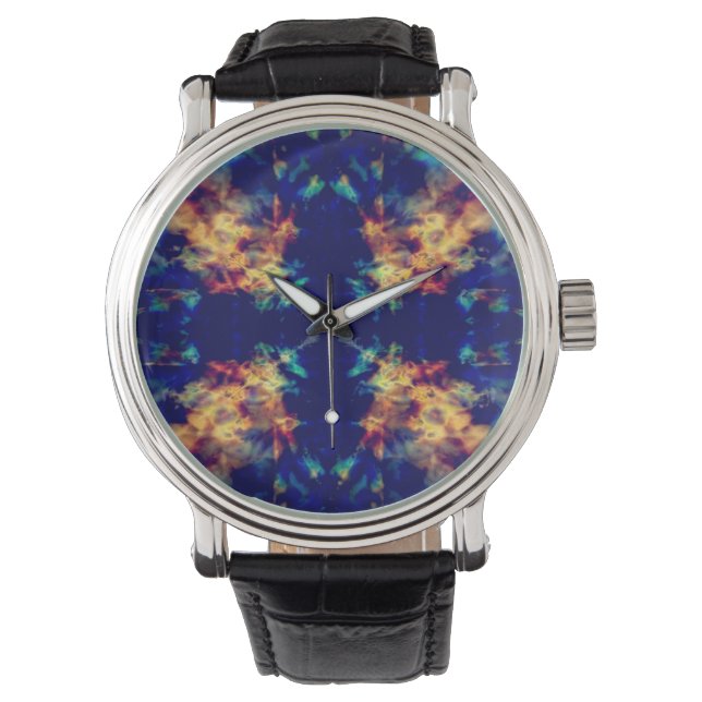 Reloj De Pulsera patrón de caleidoscopio de fantasía (Anverso)
