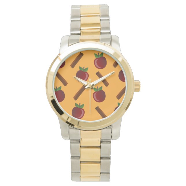 Reloj De Pulsera Patrón de canela de Apple (Anverso)