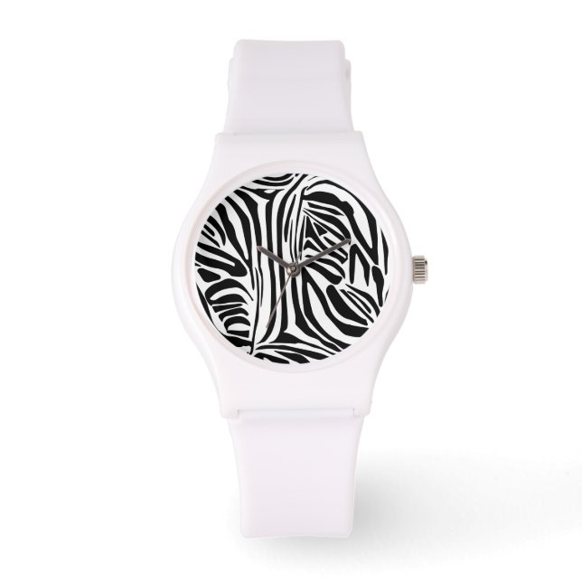 Reloj De Pulsera Patrón de cebra (Anverso)