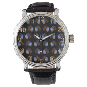 Reloj De Pulsera Patrón de cerdo de Guinea marrón sediento,