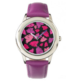 Reloj De Pulsera Patrón de cerdo rosado