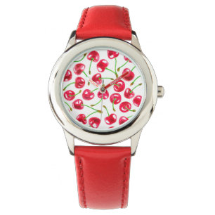 Reloj De Pulsera Patrón de cerezas de color agua
