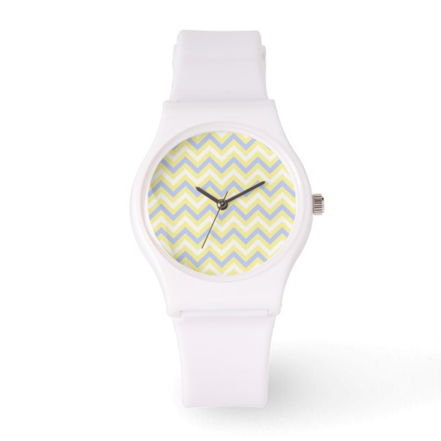 Reloj De Pulsera Patrón de cheurón Pastel (Anverso)
