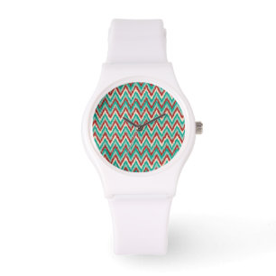 Reloj De Pulsera Patrón de Chevron tribal ZigZag
