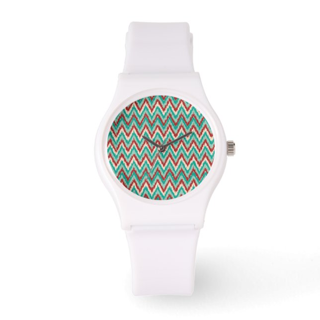 Reloj De Pulsera Patrón de Chevron tribal ZigZag (Anverso)