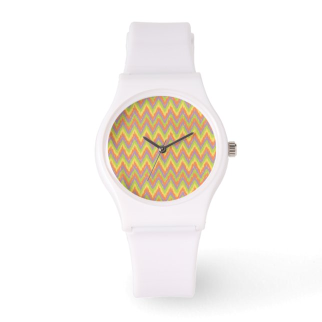 Reloj De Pulsera Patrón de Chevron tribal ZigZag (Anverso)
