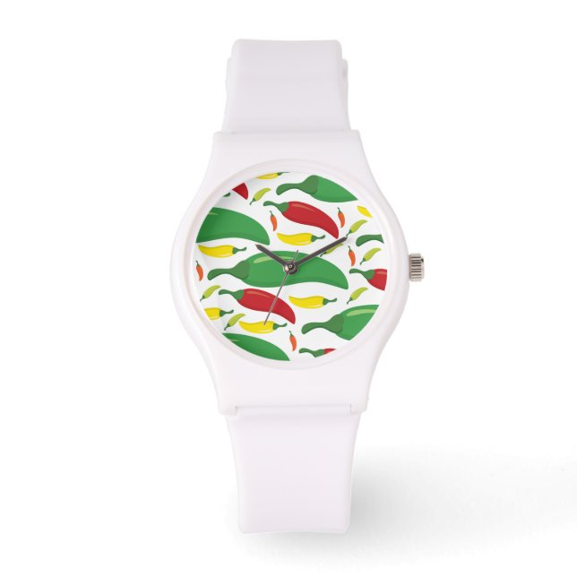 Reloj De Pulsera Patrón de chile (Anverso)