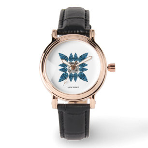 Reloj De Pulsera Patrón de cian