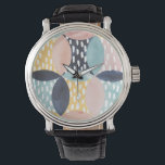 Reloj De Pulsera Patrón de círculo abstracto<br><div class="desc">Patrón de círculo abstracto. Artista: Grace Popp. ID de la imagen: 150359D.</div>
