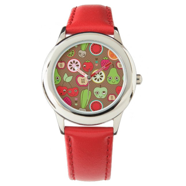 Reloj De Pulsera Patrón de cocción de frutas (Anverso)
