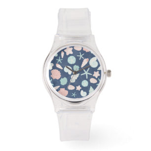 Reloj De Pulsera patrón de conchas marinas