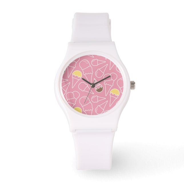 Reloj De Pulsera Patrón de crema de hielo de verano (Anverso)
