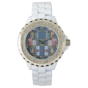 Reloj De Pulsera Patrón de denim
