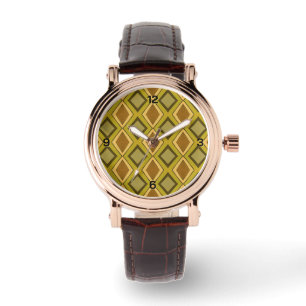 Reloj De Pulsera Patrón de diamante Art Deco MCM