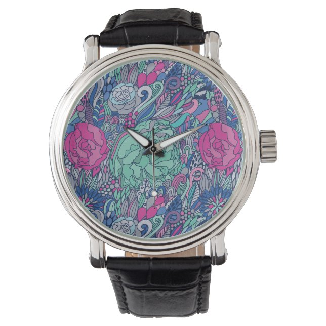 Reloj De Pulsera Patrón de dibujos animados (Anverso)