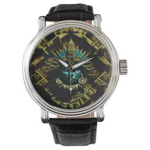 Reloj De Pulsera Patrón de diseño dos de Azteca