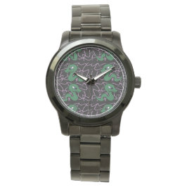 Reloj De Pulsera Patrón de dragón verde bebé