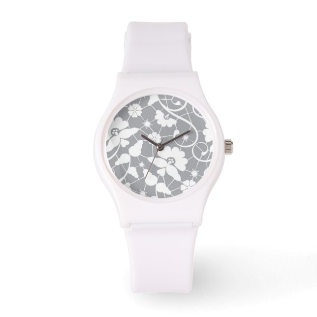 Reloj De Pulsera Patrón de encaje floral (Anverso)
