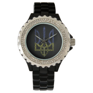 Reloj De Pulsera Patrón de espiral de tridente de trízub del escudo