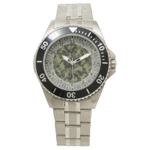 Reloj De Pulsera Patrón de estilo militar de camuflaje