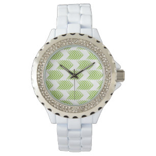 Reloj De Pulsera Patrón de flecha tribal verde