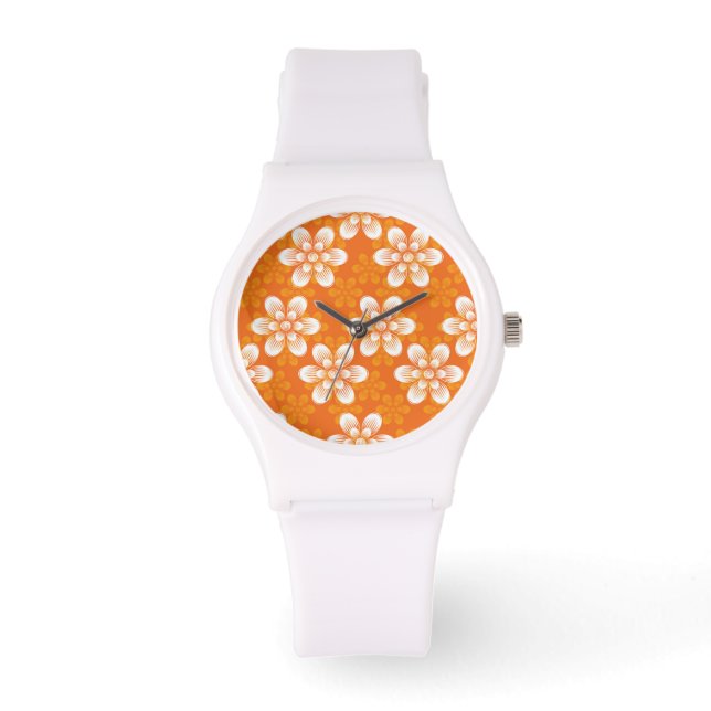 Reloj De Pulsera Patrón de flores (Anverso)