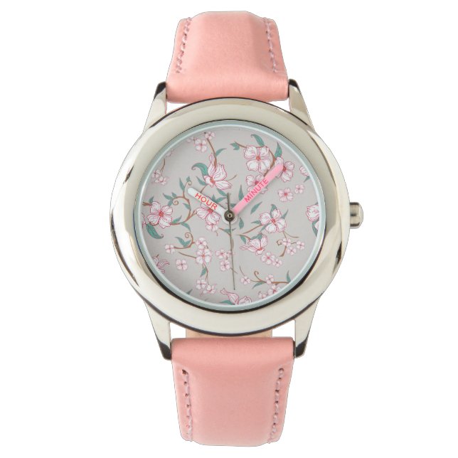 Reloj De Pulsera Patrón de Flores Asombrosas (Anverso)