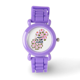 Reloj De Pulsera Patrón de flores de cosmos