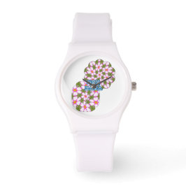 Reloj De Pulsera Patrón de flores de cosmos