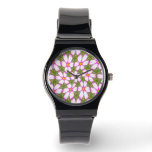 Reloj De Pulsera Patrón de flores de cosmos