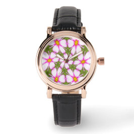 Reloj De Pulsera Patrón de flores de cosmos