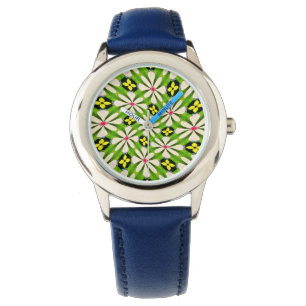 Reloj De Pulsera Patrón de flores estéticas