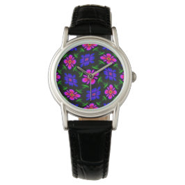 Reloj De Pulsera Patrón de flores rosas adorables