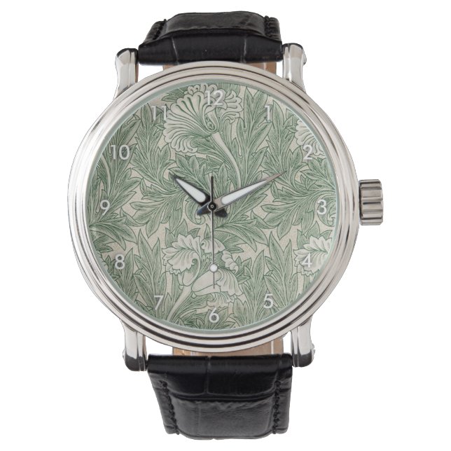 Reloj De Pulsera Patrón de flores, William Morris (Anverso)