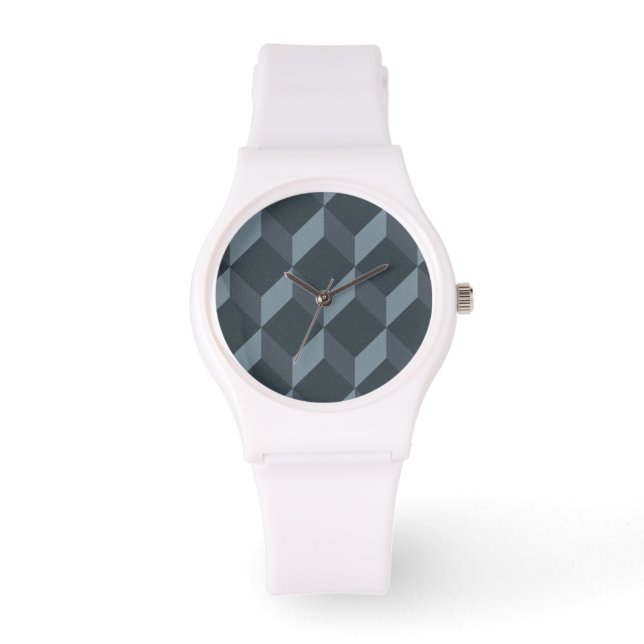 Reloj De Pulsera Patrón de fondo geométrico abstracto (Anverso)