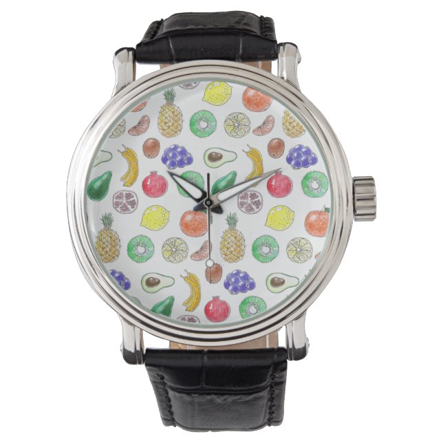 Reloj De Pulsera Patrón de frutas (Anverso)