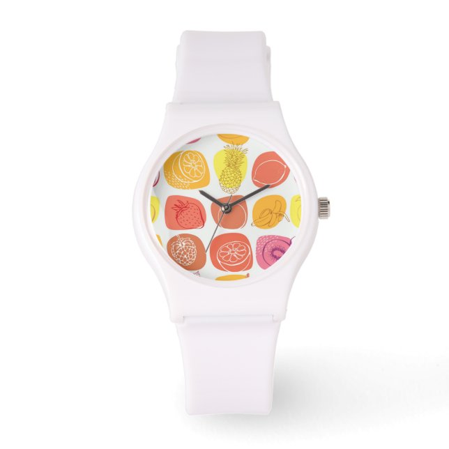 Reloj De Pulsera Patrón de frutas (Anverso)