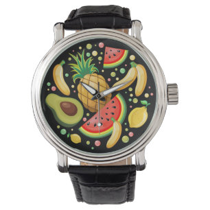 Reloj De Pulsera Patrón de frutas de verano fresco
