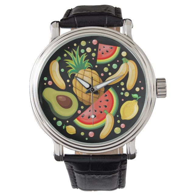 Reloj De Pulsera Patrón de frutas de verano fresco (Anverso)