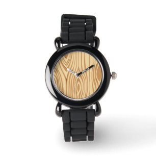 RELOJ DE PULSERA PATRÓN DE GRANO DE MADERA