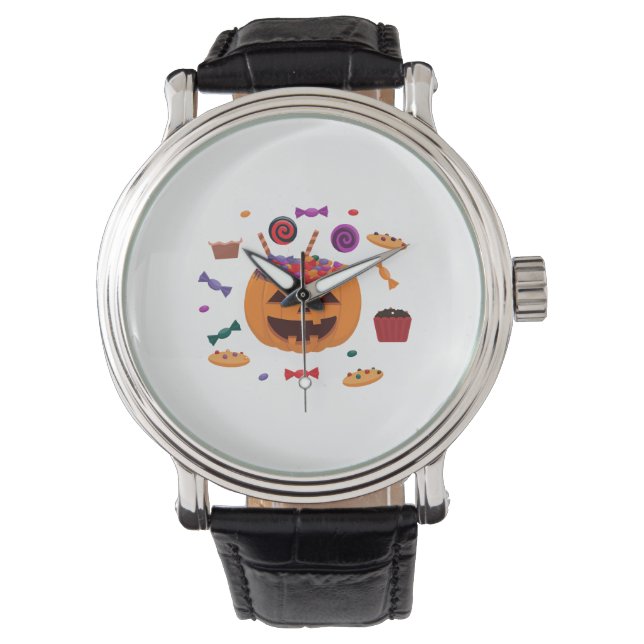 Reloj De Pulsera Patrón de Halloween (Anverso)