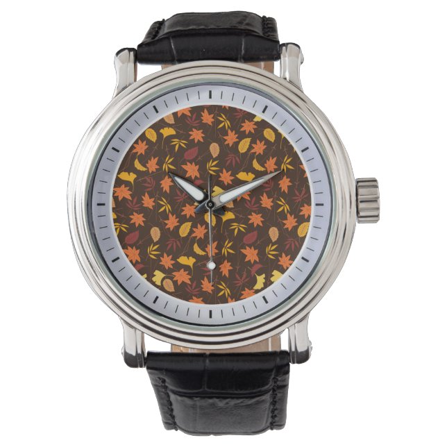 Reloj De Pulsera Patrón de hojas de arce-45947 (Anverso)