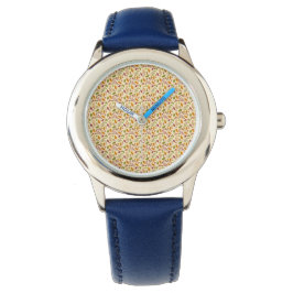 Reloj De Pulsera Patrón de hojas de hongos todavía inoxidable