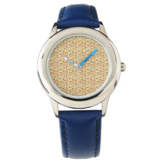 Reloj De Pulsera Patrón de hojas de hongos todavía inoxidable