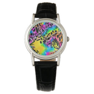 Reloj De Pulsera Patrón de impresión de animales colorido