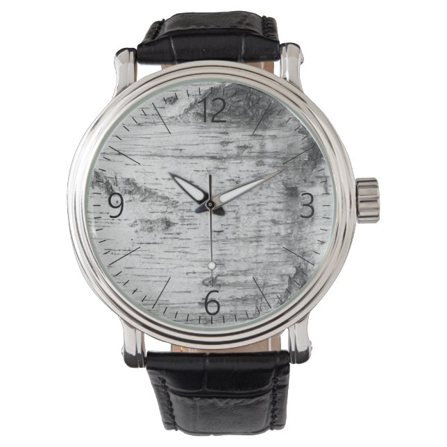 Reloj De Pulsera Patrón de la corteza de Birch (Anverso)