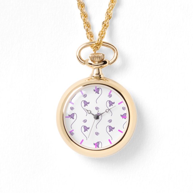 Reloj De Pulsera Patrón de las campanas florales (Anverso)
