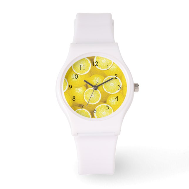 Reloj De Pulsera Patrón de limón 2 (Anverso)