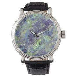 Reloj De Pulsera Patrón de líquido azul tanzano