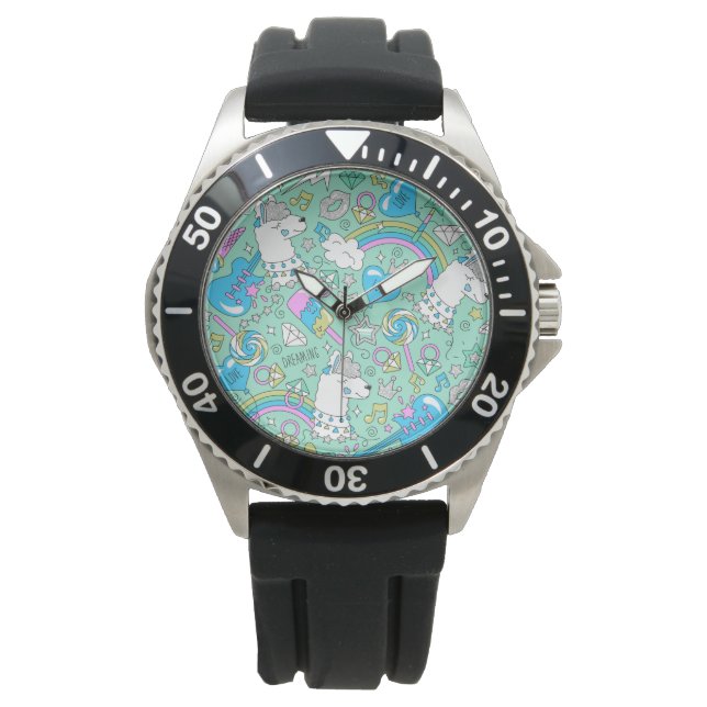 Reloj De Pulsera patrón de llama (Anverso)